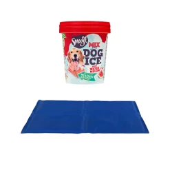Kombi-Deal: Trixie Kühlmatte + Smoofl Hunde-Eiscreme -Hundebedarfsgeschäft combi deal trixie cooling mat smoofl hondenijs 204935 0500 none